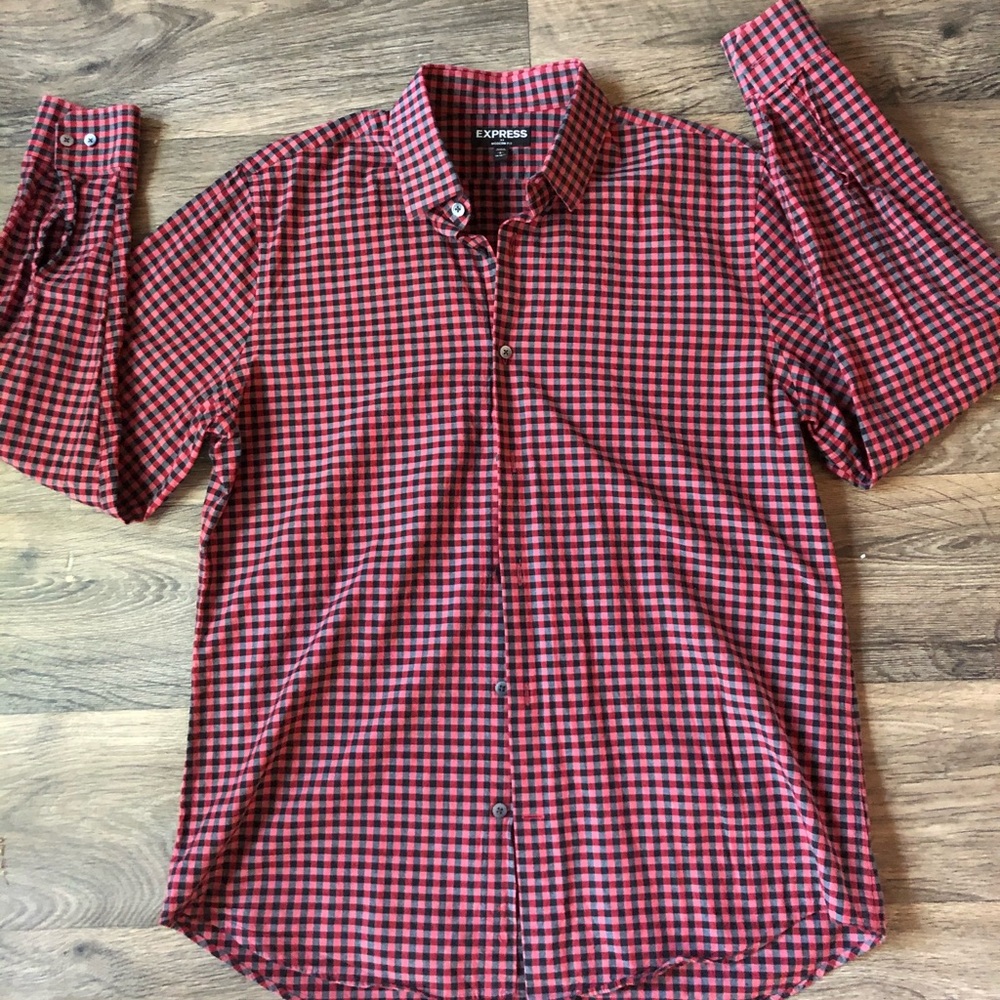 💙Express Long Sleeve Button-up
